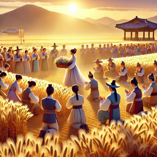 보리밭에서의 감사의 의식