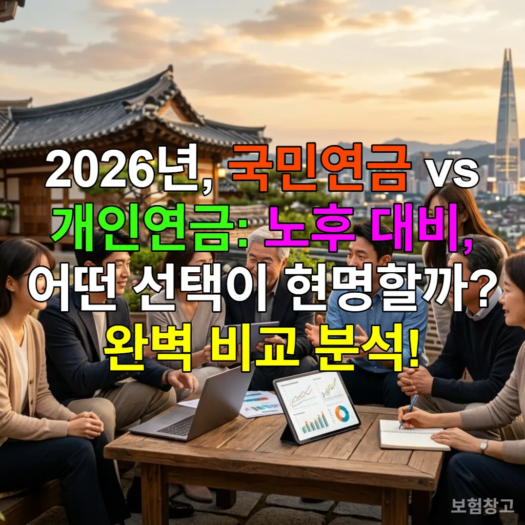 다양한 연령대의 한국인들이 노후 설계에 대해 논의하는 모습