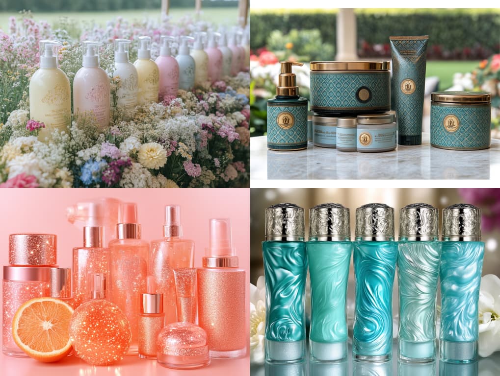 다양한 화장품 제품들