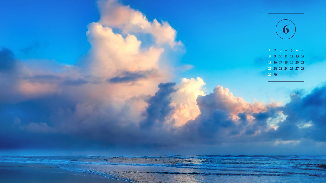 02 노을과 구름 A - 2025년6월 노트북배경화면