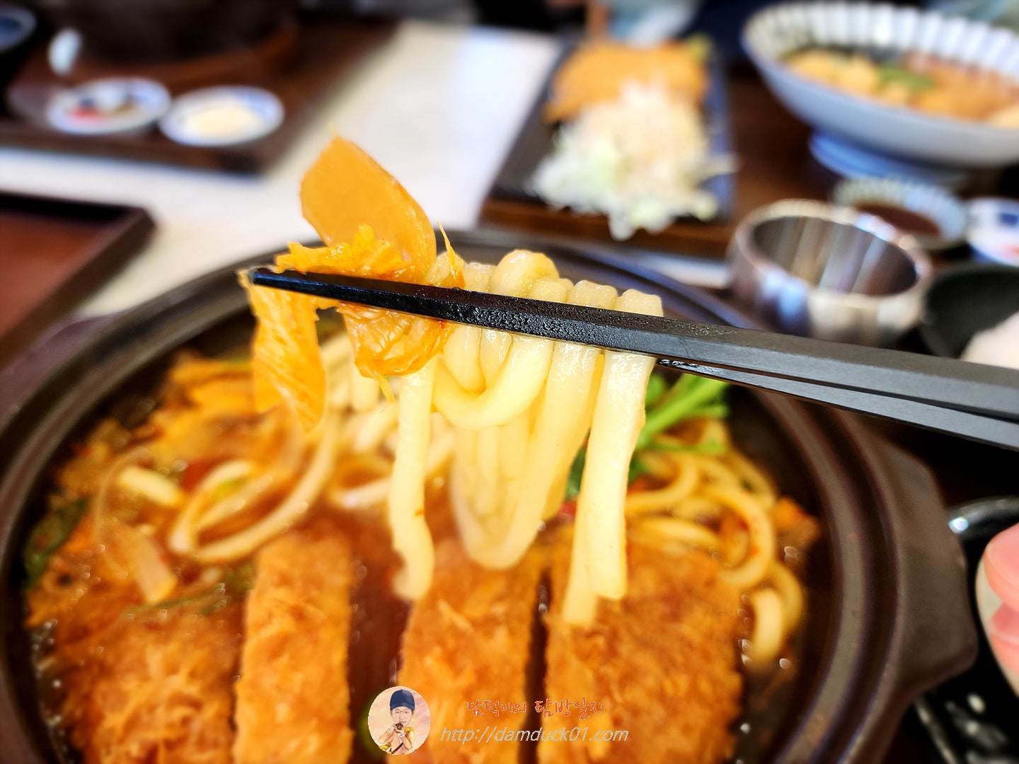 로스카츠 김치우동 나베