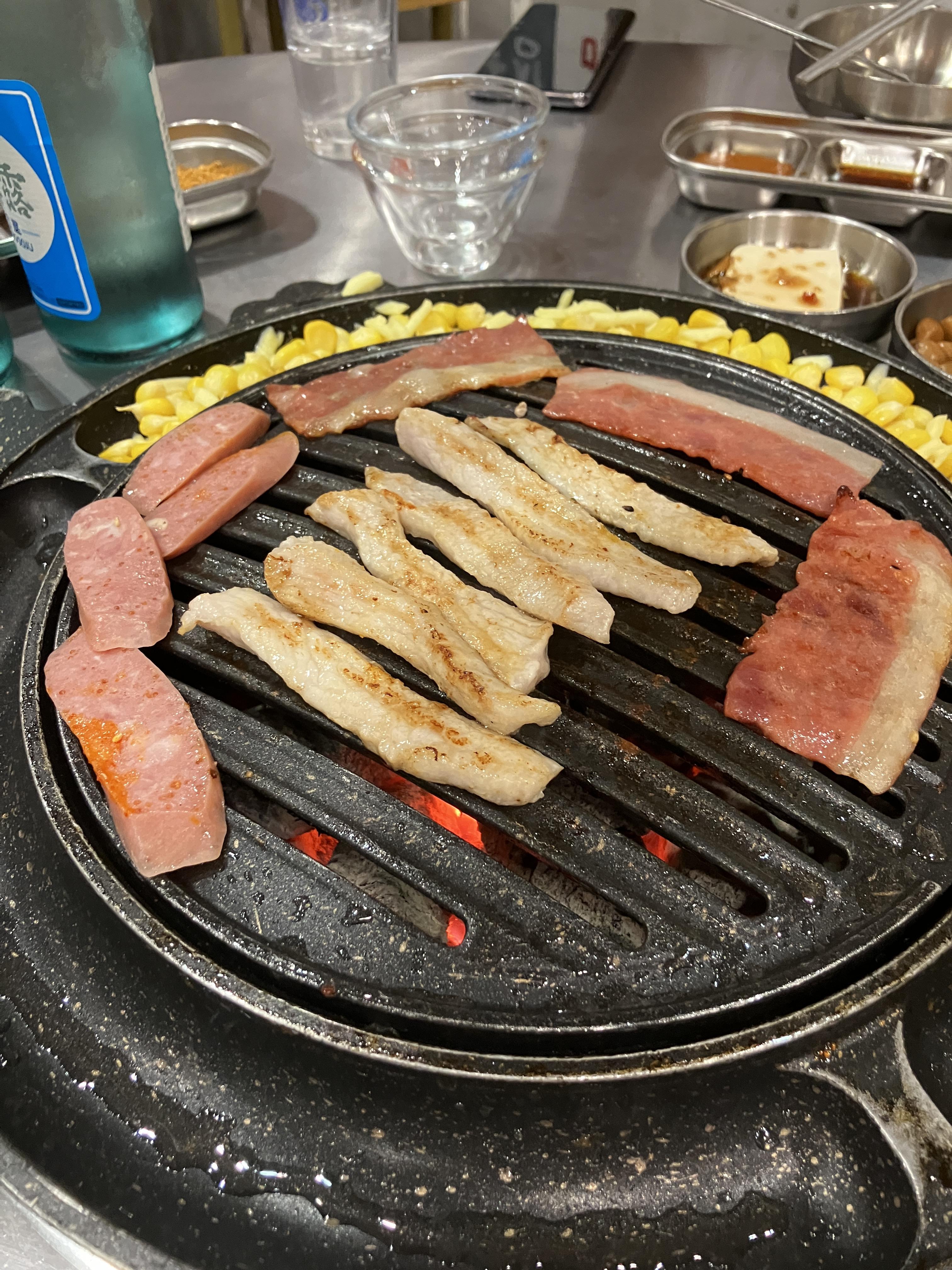 모듬구이에 함께하는 진로이즈백