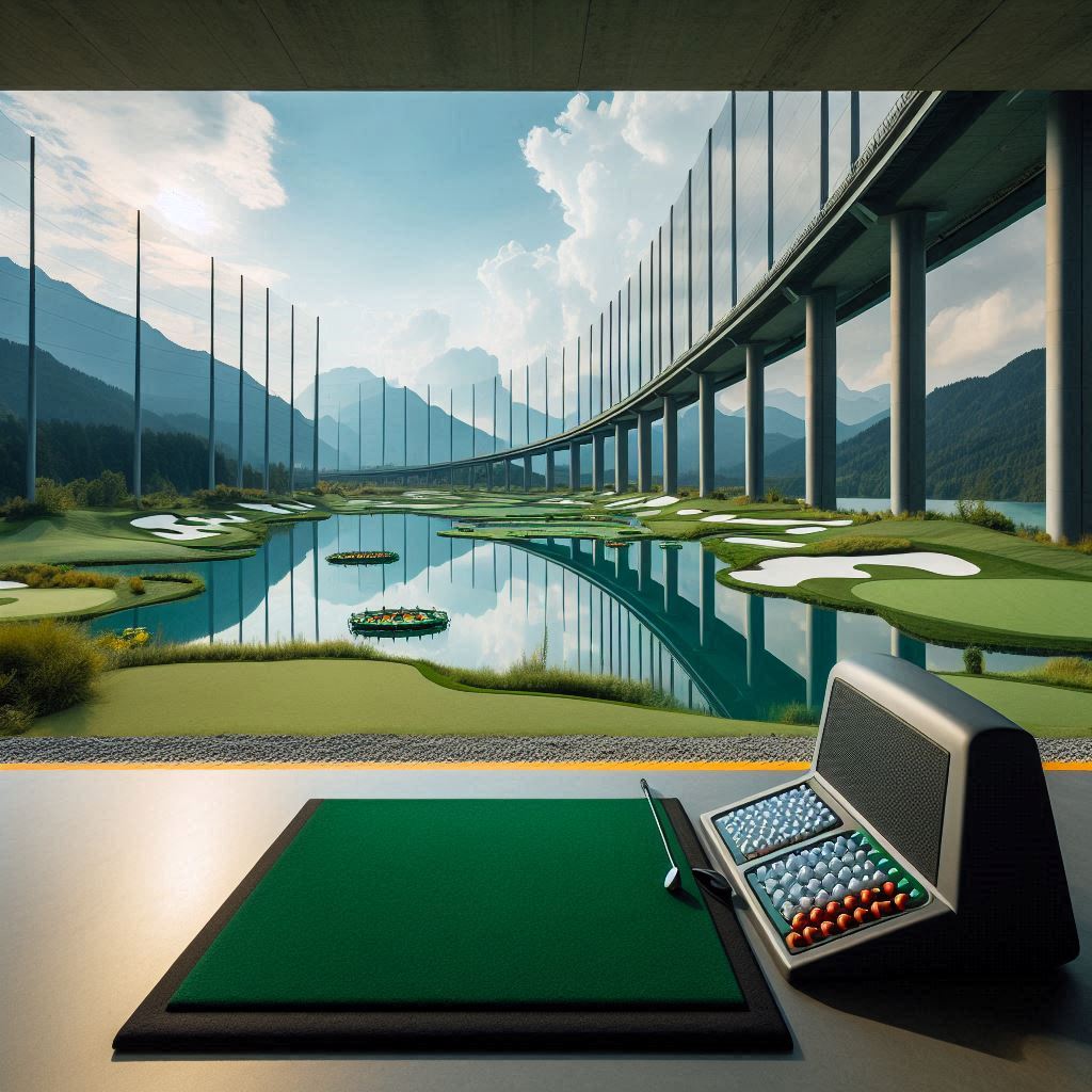실외골프연습장 배경