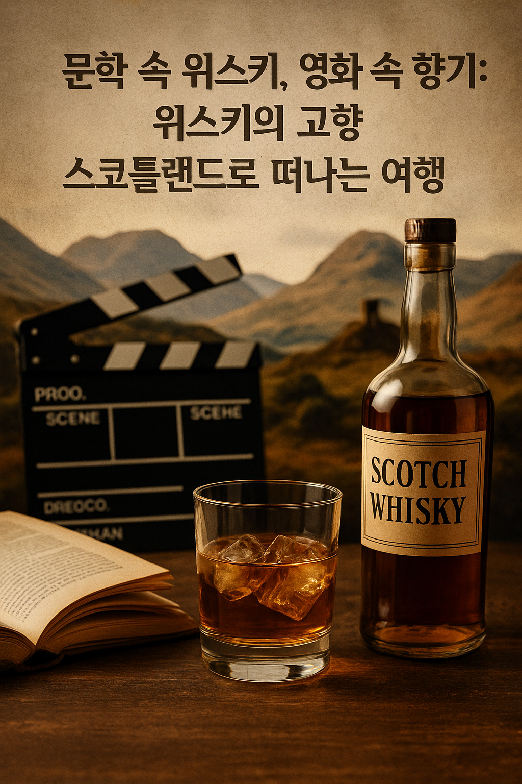 문학 속 위스키, 영화 속 향기: 위스키의 고향 스코틀랜드로 떠나는 여행