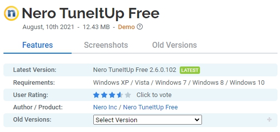 Nero-TuneItUp-Free