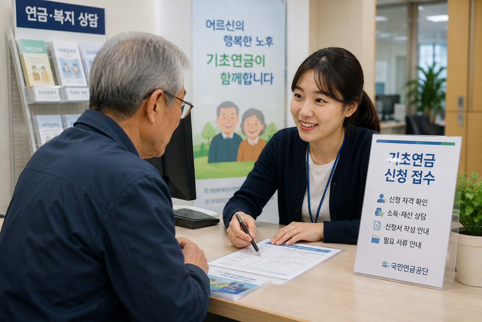 기초연금 상담 안내 데스크