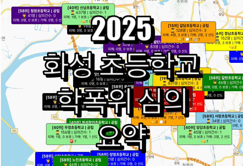 화성시 초등학교 학폭