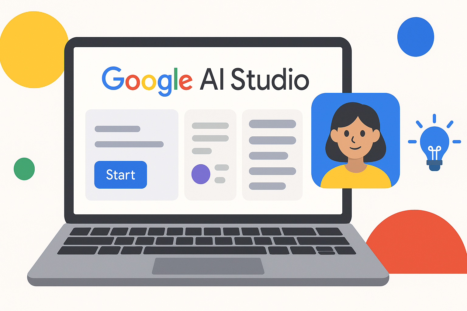 Google AI Studio로 AI 개발 관련 이미지