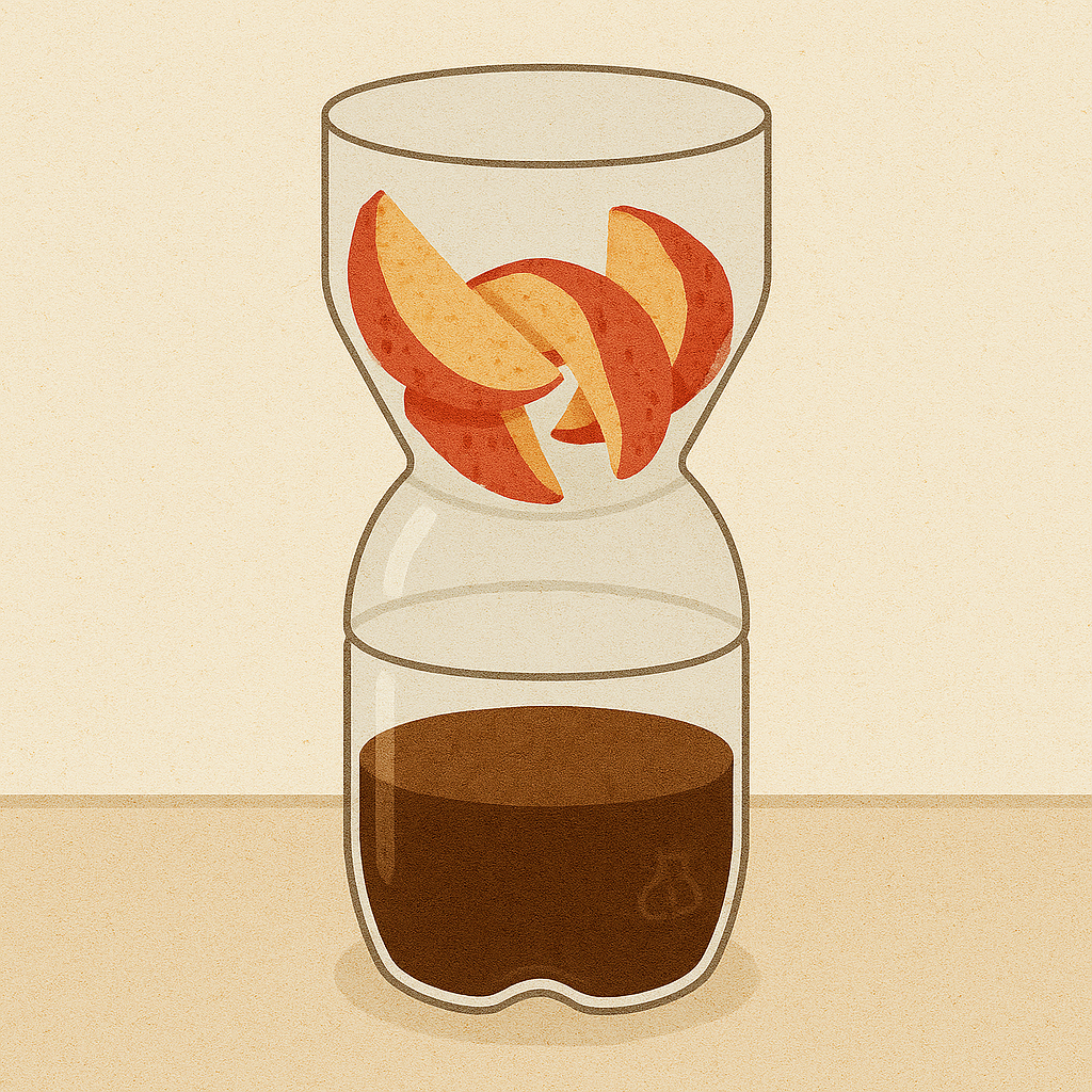 빈 컵과 PET 병을 활용한 덫 설치