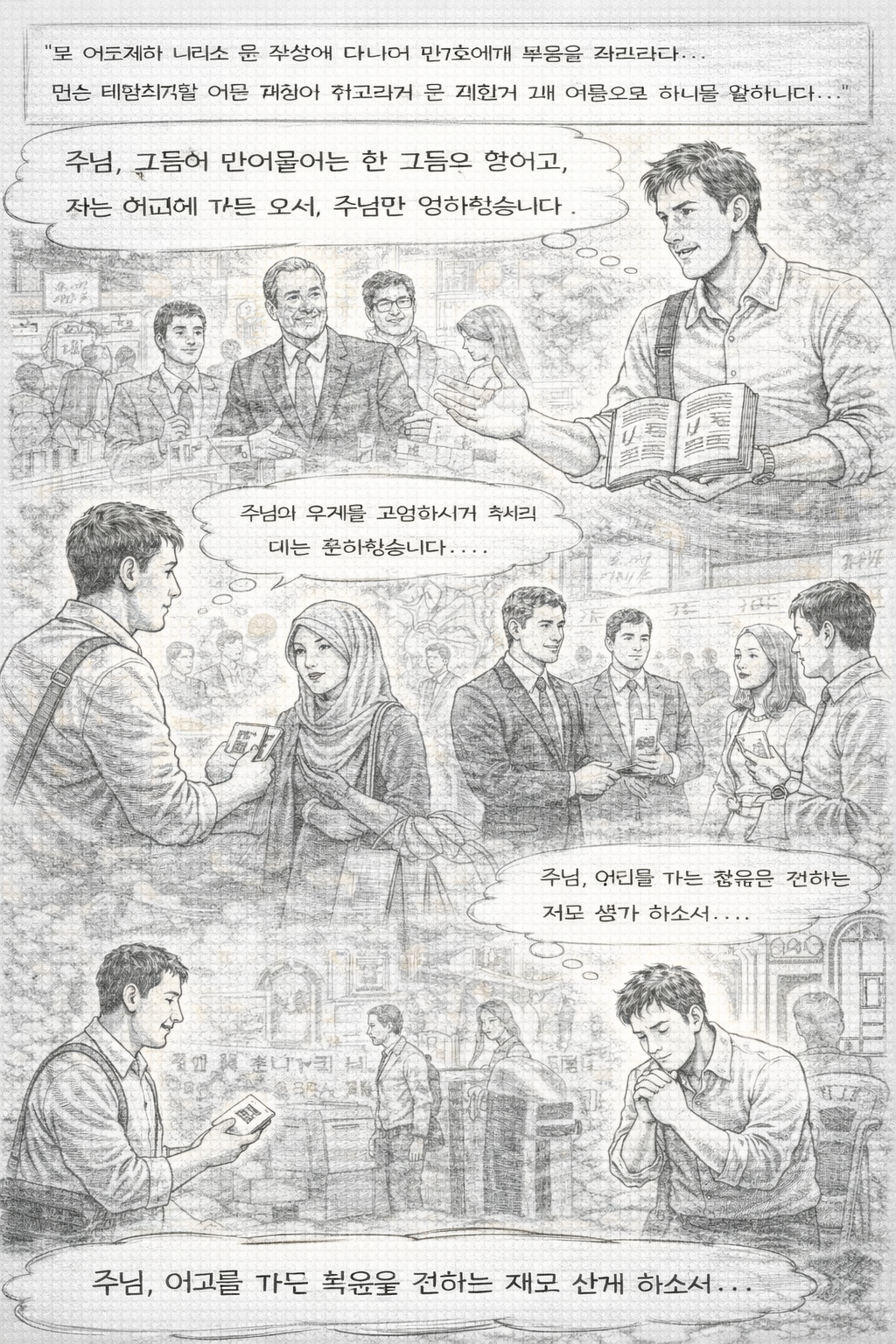 막 16:15-17 말씀을 보며&amp;#44; 제가 세상에 나아가서 해야할 것은 오직 복음을 전하는 것이며&amp;#44; 그들이 복음을 받아들이는지 아닌지는 그들의 몫이라서 내가 그들의 믿음과 결과를 신경쓸 것이 아니라 나는 오직 주님을 전하는 자가 되어야 하겠습니다. 오늘도 세상에 나아가서 많은 사람들을 만나게 되는데&amp;#44; 오직 주님을 전하는 사명을 가지고 나아가는 자가 되어야 하겠습니다. 박람회나 국제 워크숍이나 전시회장이나 이동중이나 어디를 가든 주님을 전하는 자가 되는 모습입니다.