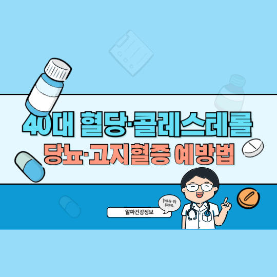 40대 혈당·콜레스테롤 완벽 관리! 하루 식단으로 당뇨·고지혈증 예방하는 건강 식단법
