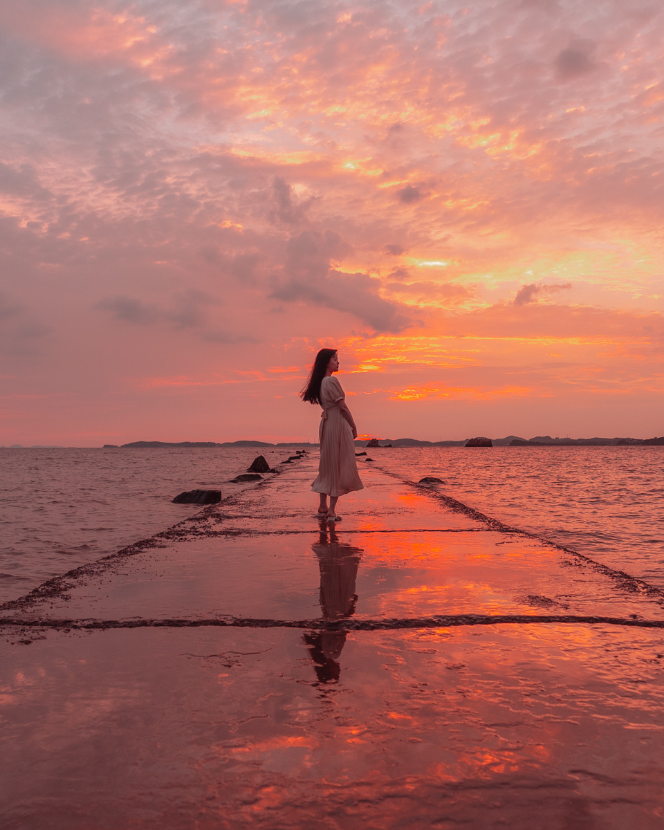 안산 대부도 탄도항 일몰