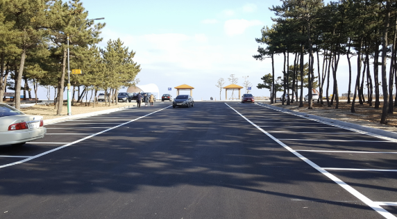 낙산해수욕장 인근 주차장 이미지