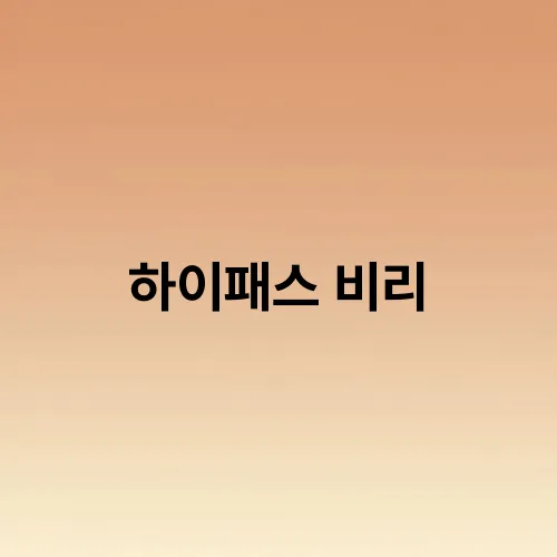 하이패스 비리