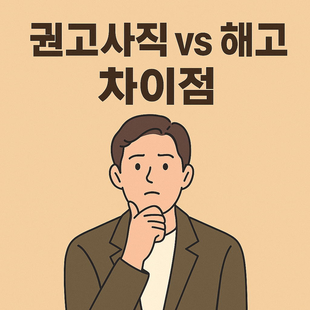 권고사직 vs 해고, 차이점 핵심 정리