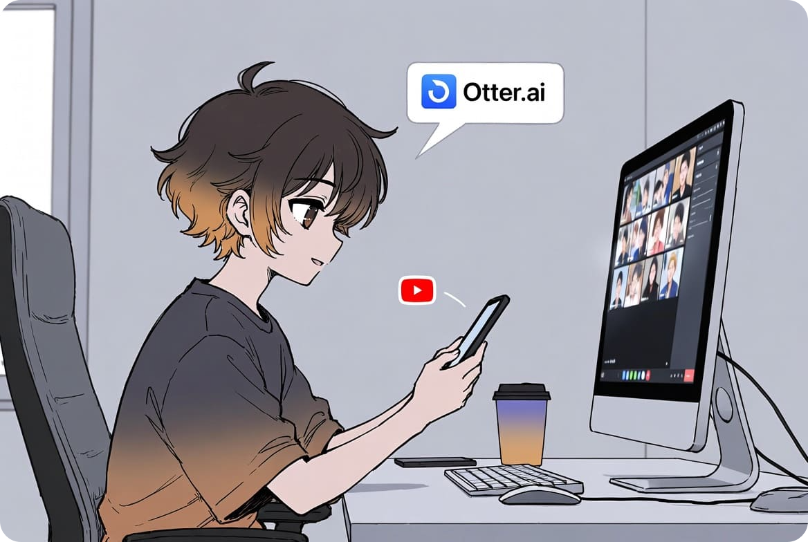 Otter.ai + Descript + YouTube