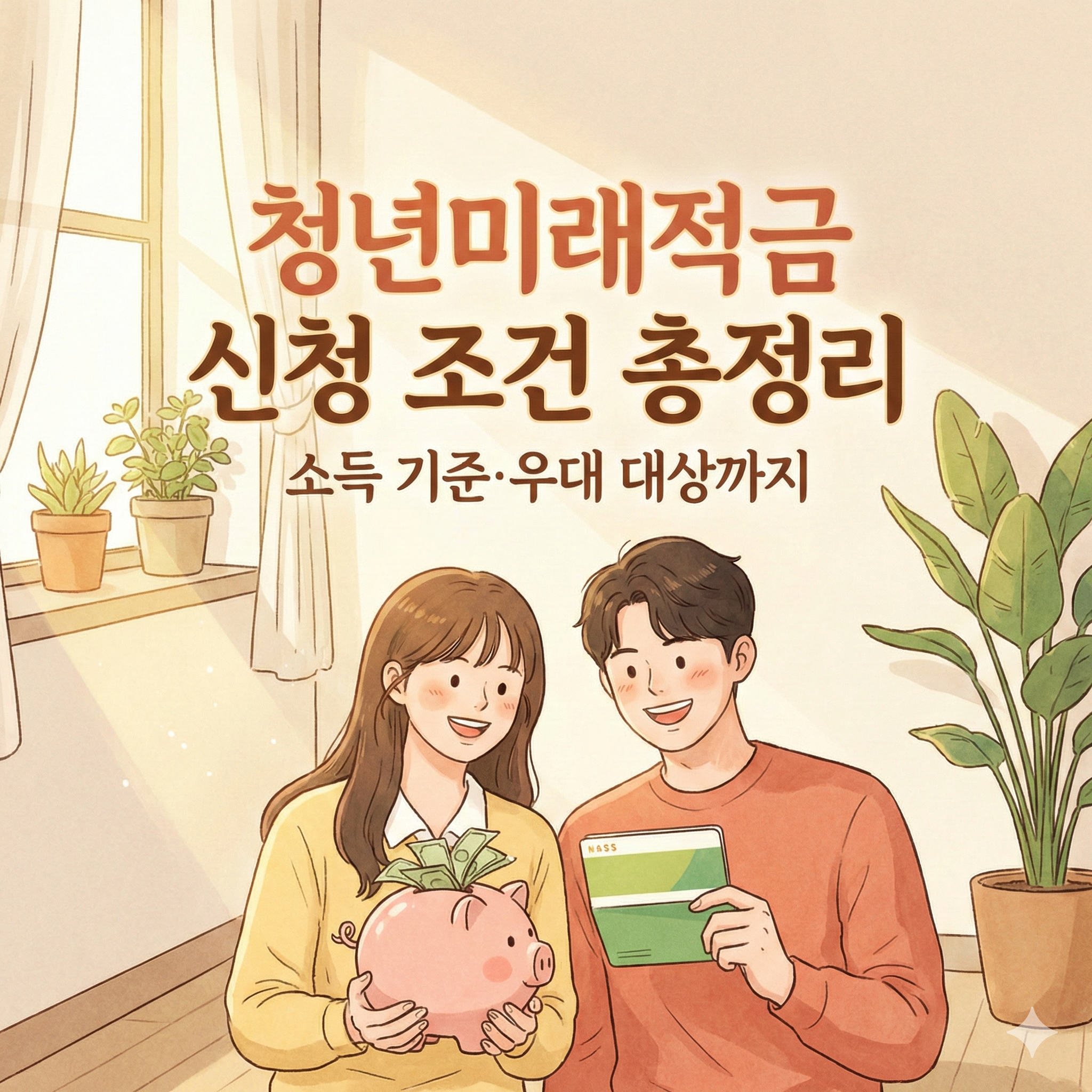 청년미래적금 신청 조건 총정리(소득기준, 우대대상까지)