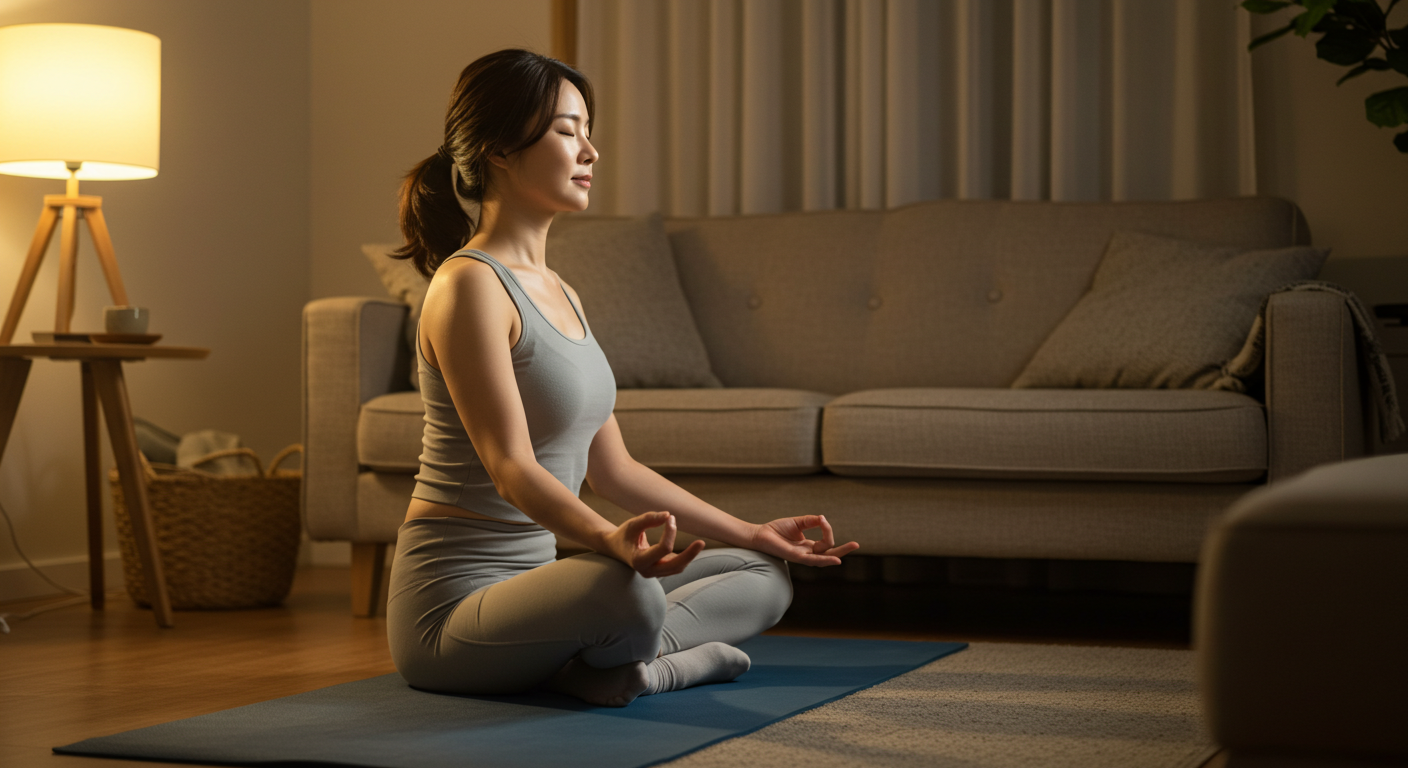 명상과 요가로 스트레스 해소