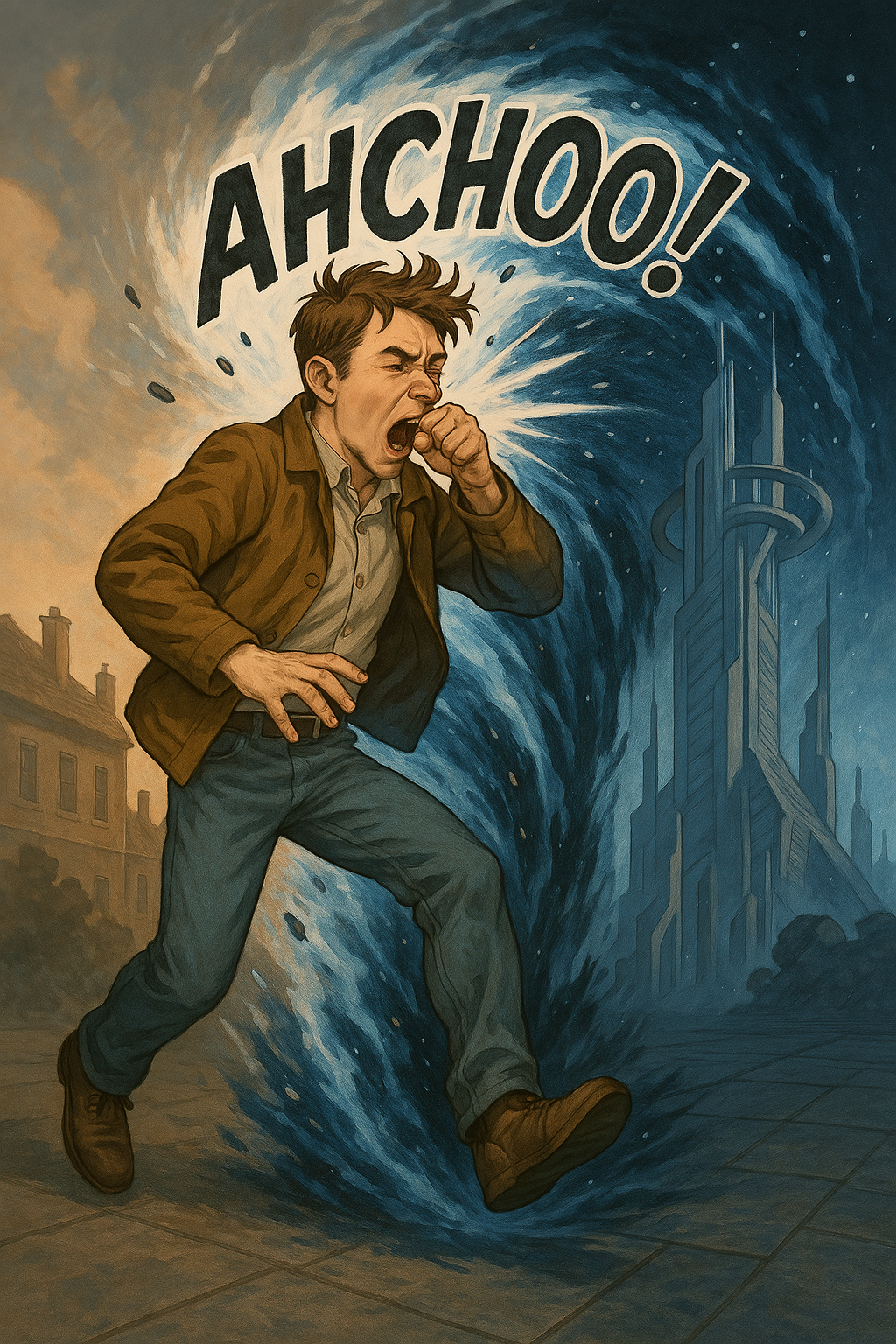 재채기 코믹 타임 액션 관련 사진