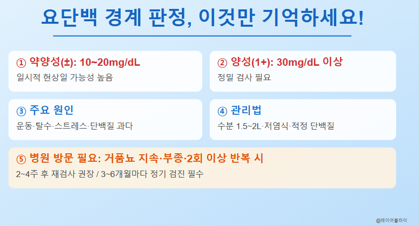 요단백경계판정