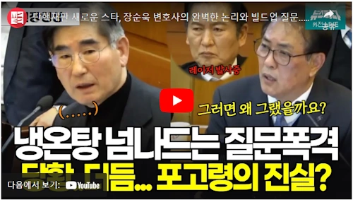 장순욱 변호사 탄핵 재판