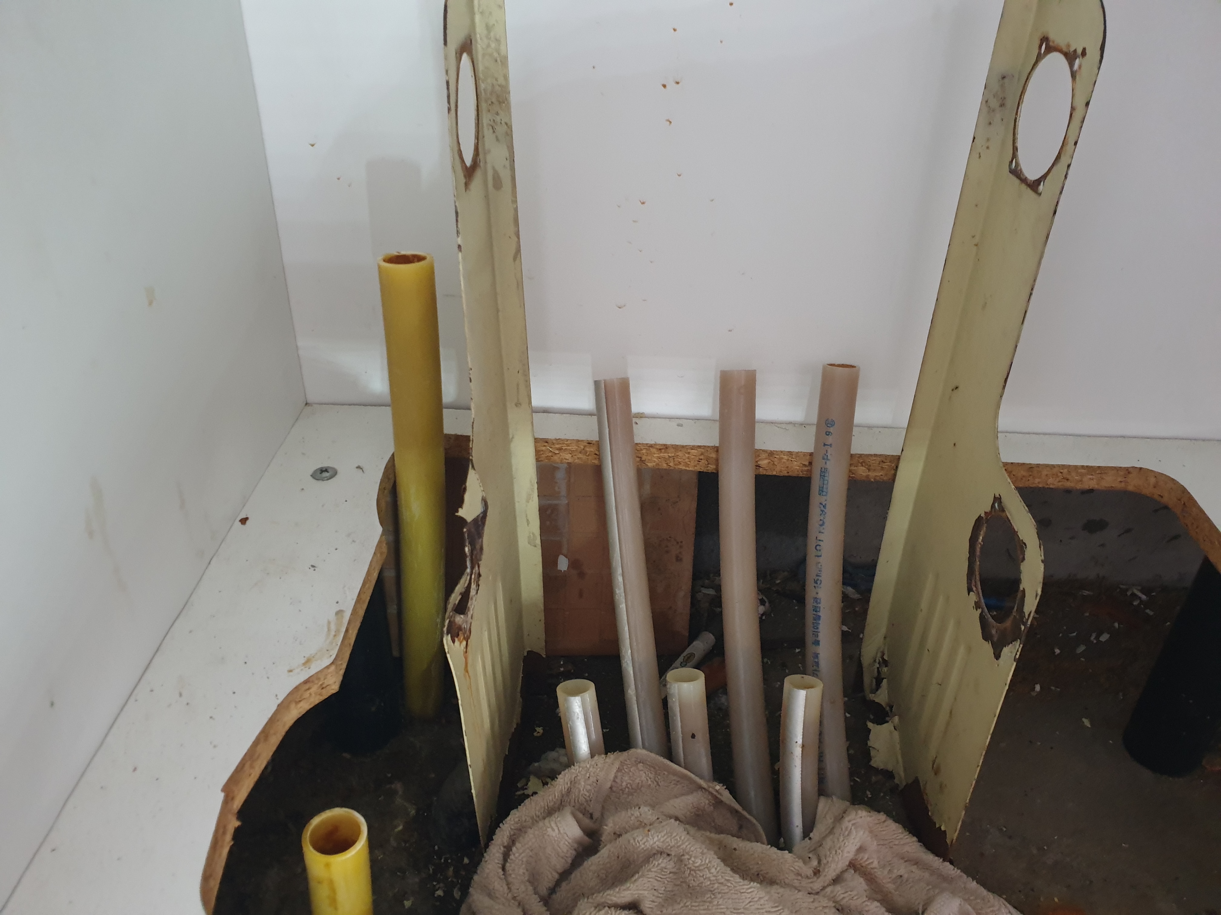 기존 분배기를 탈거한 모습