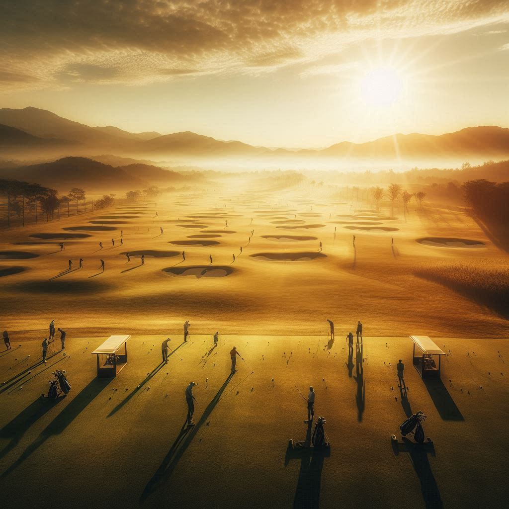 실외골프연습장 배경