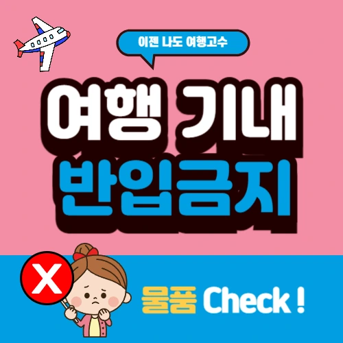 여행 기내반입금지 물품 썸네일