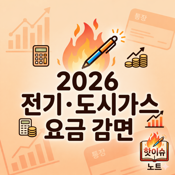 2026 전기·도시가스 요금 감면