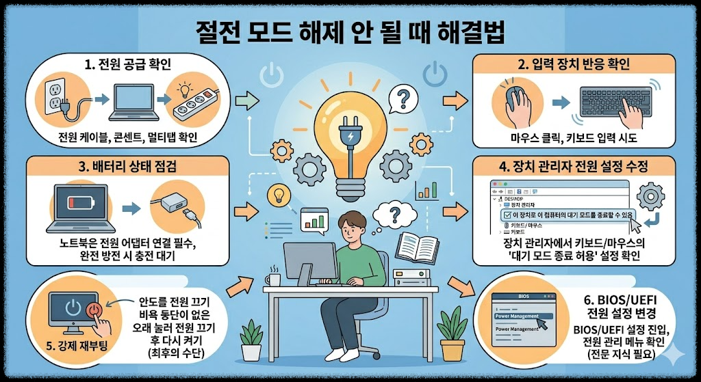 절전모드 해제가 안 될 때 해결하는 방법, 원인부터 해결책까지 한 번에 정리