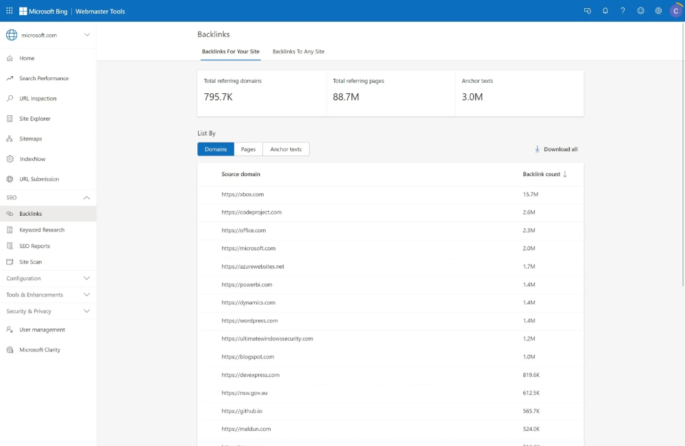 빙-웹-마스터-도구-검색엔진