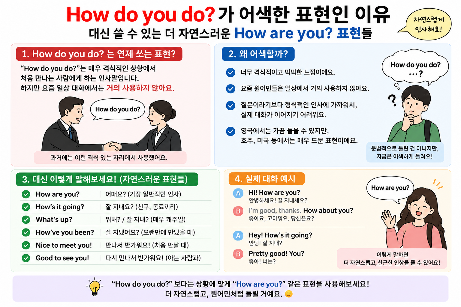 How do you do?가 어색한 표현인 이유
