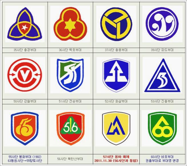 육군 사단마크