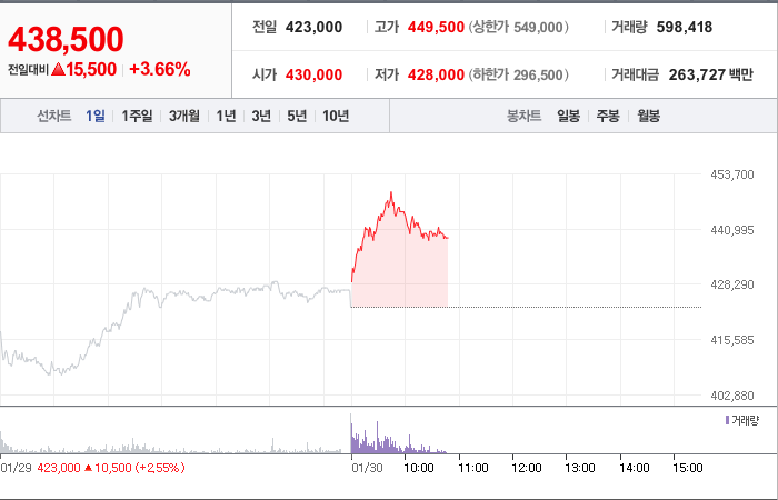 POSCO홀딩스 주가