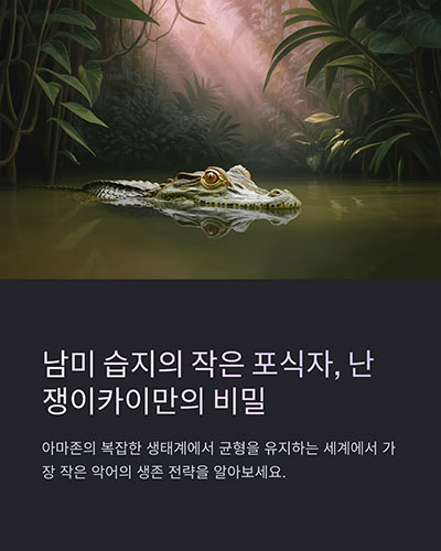 난쟁이카이만의 생태, 남미 습지에서 살아남은 작은 포식자