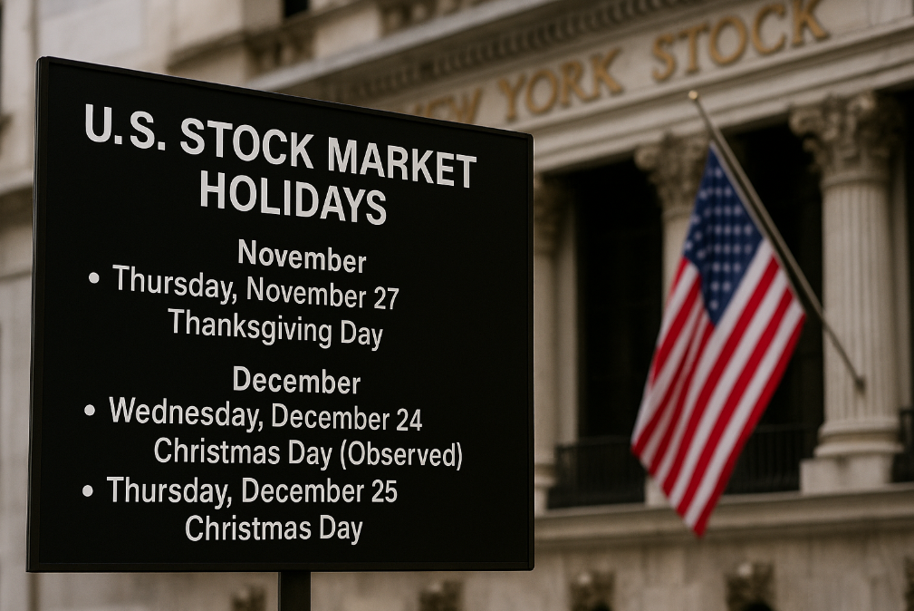 2025년 미국증시 휴장일 총정리 - 11월 12월 남은 일정