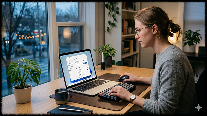 원드라이브 설정에서 동기화 상태를 확인하는 모습