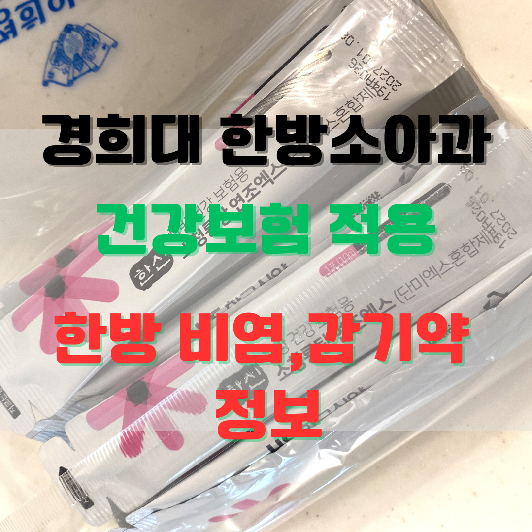 건강보험적용한방비염약