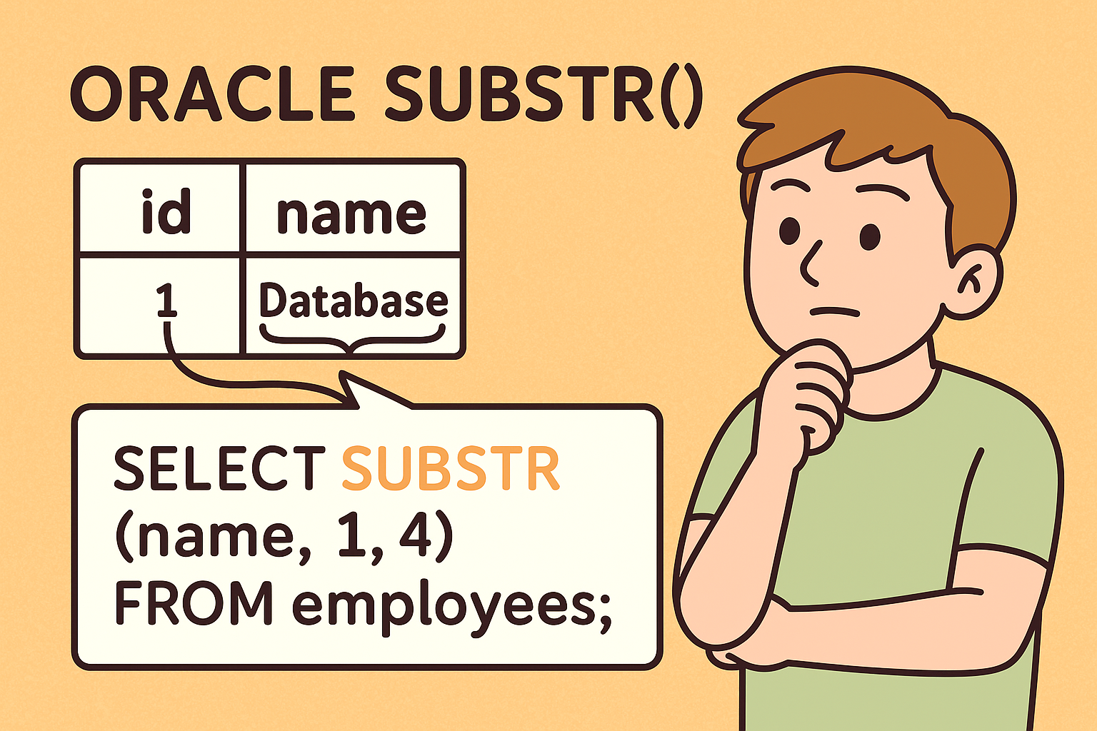 오라클 SUBSTR() 활용법: 데이터 전처리에 강력한 함수