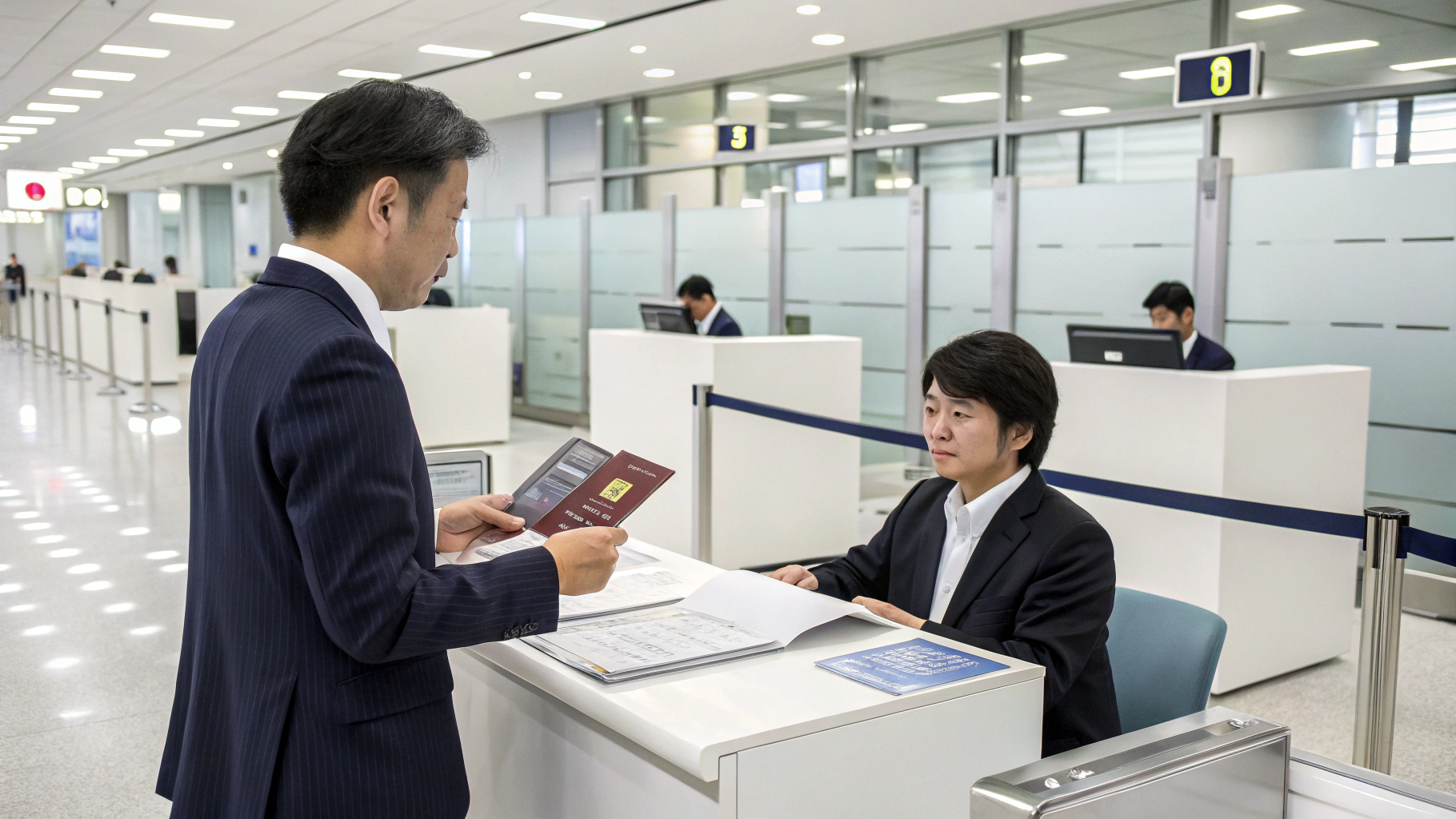 입국심사에서 목적을 묻는 질문을 받을 때