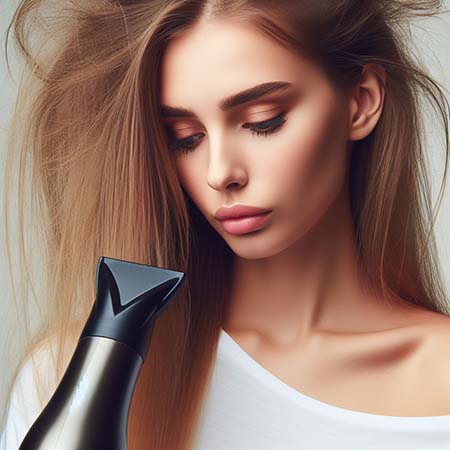 과도한-드라이기사용-여성탈모