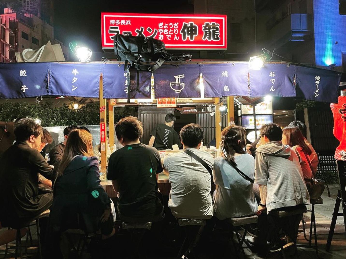 후쿠오카 맛집 - 야타이 라멘 신류