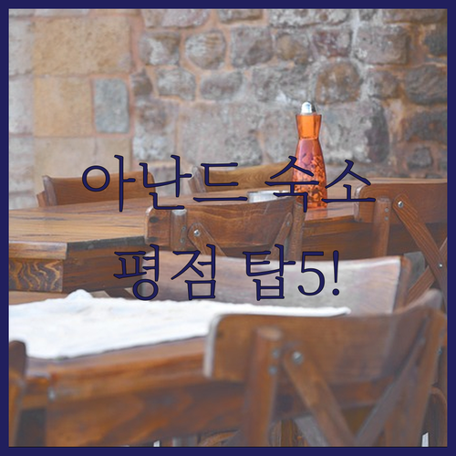 인도 아난드 여행 숙소 베스트 5 평..