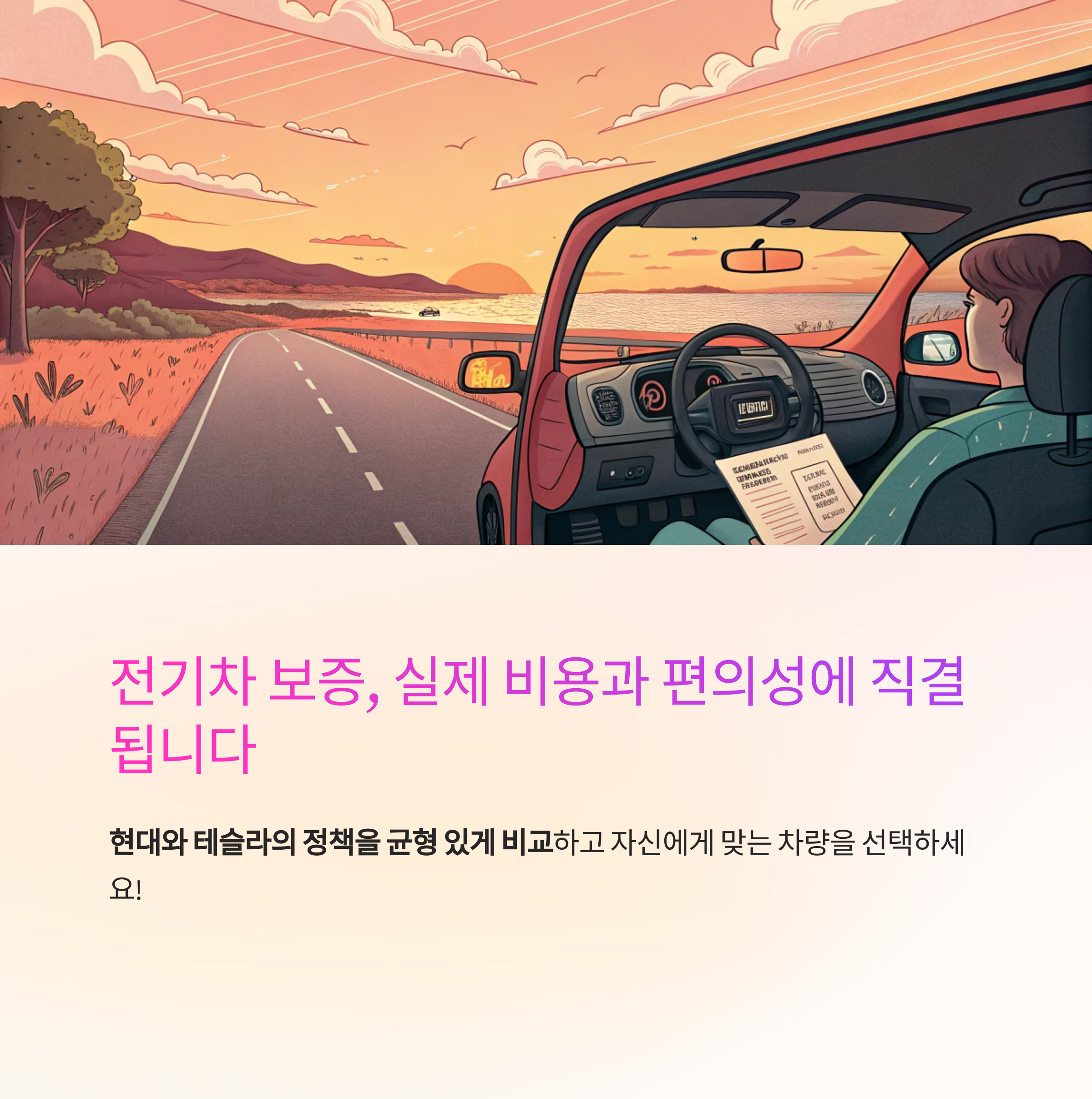 전기차 무상수리 정책(현대 vs 테슬라)