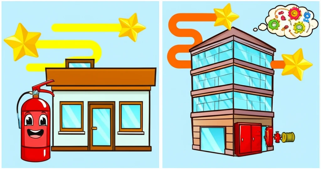 건물 규모에 따른 소방안전관리자 등급..