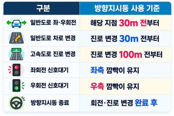 좌회전 깜빡이