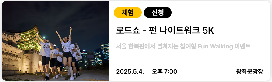 서울스프링페스타 로드쇼 - 펀 나이트워크 5K