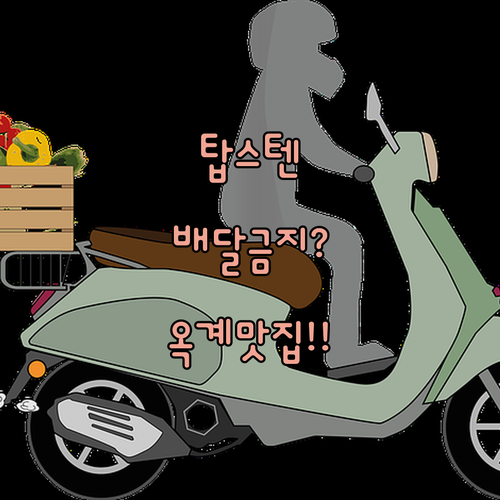 호텔탑스텐 주변 배달 앱 현황과 직접..