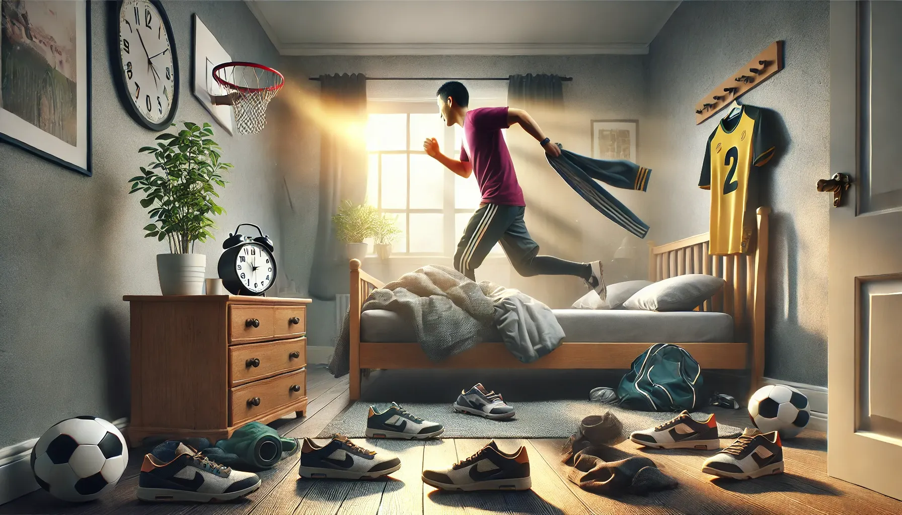 학교에 늦게 일어나는 꿈