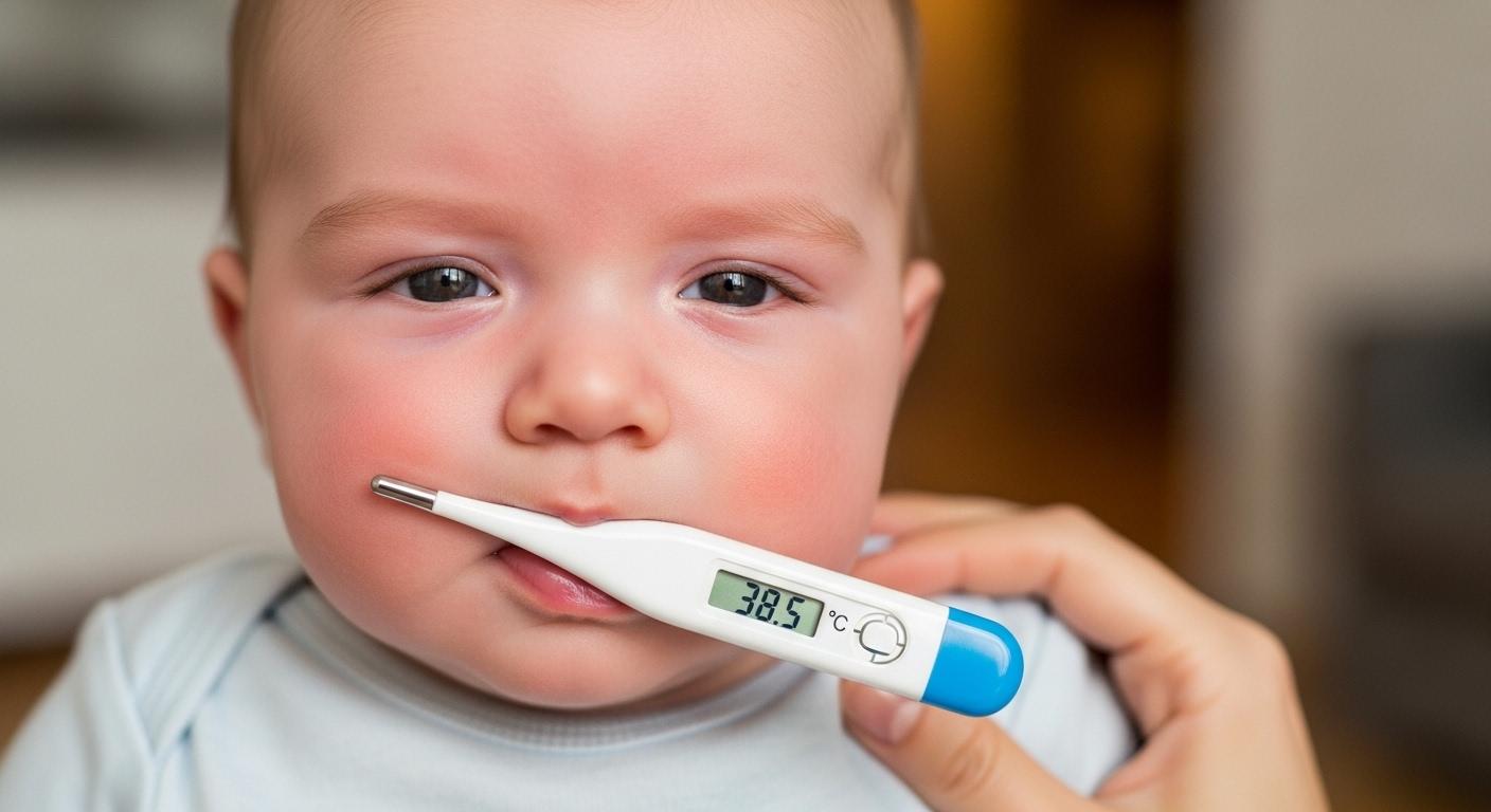 아기 열 38도 이상